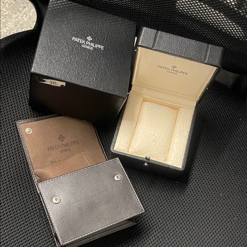 Patek Philippe Black and Brown Watch Box Set